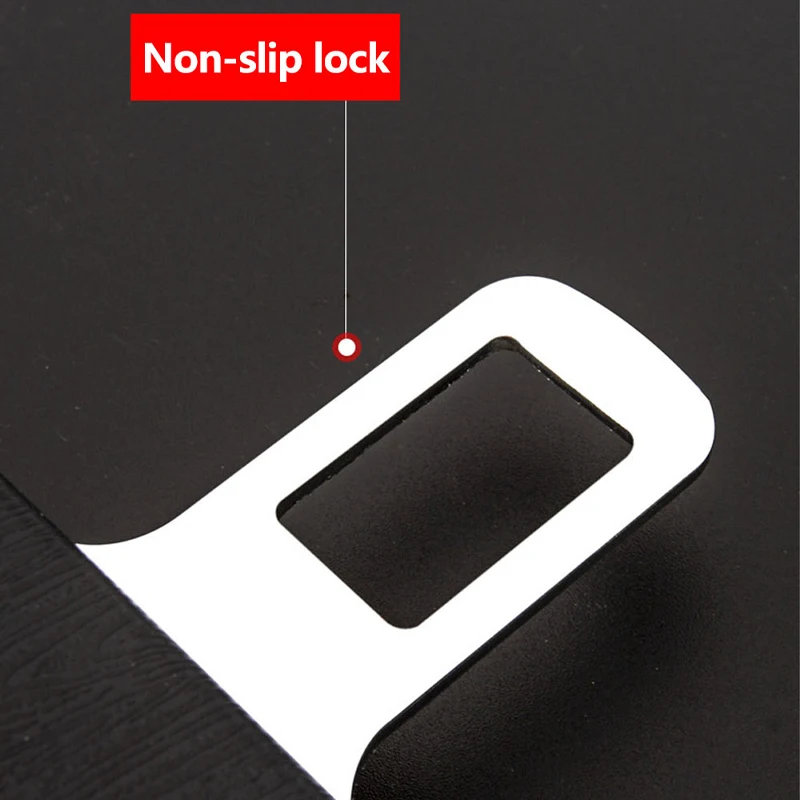 2pcs/set Car Safety Belt Buckle Extension Clip Safety Belt Buckle Thick Socket Plug Thick Insert Socket Extender Tool Accessory image 3