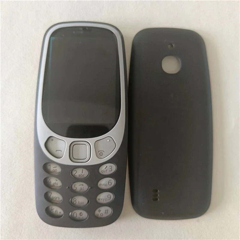 Full Housing For Nokia 3310 (4G Version) Face Frame Battery Door Back Cover Housing With Keypad