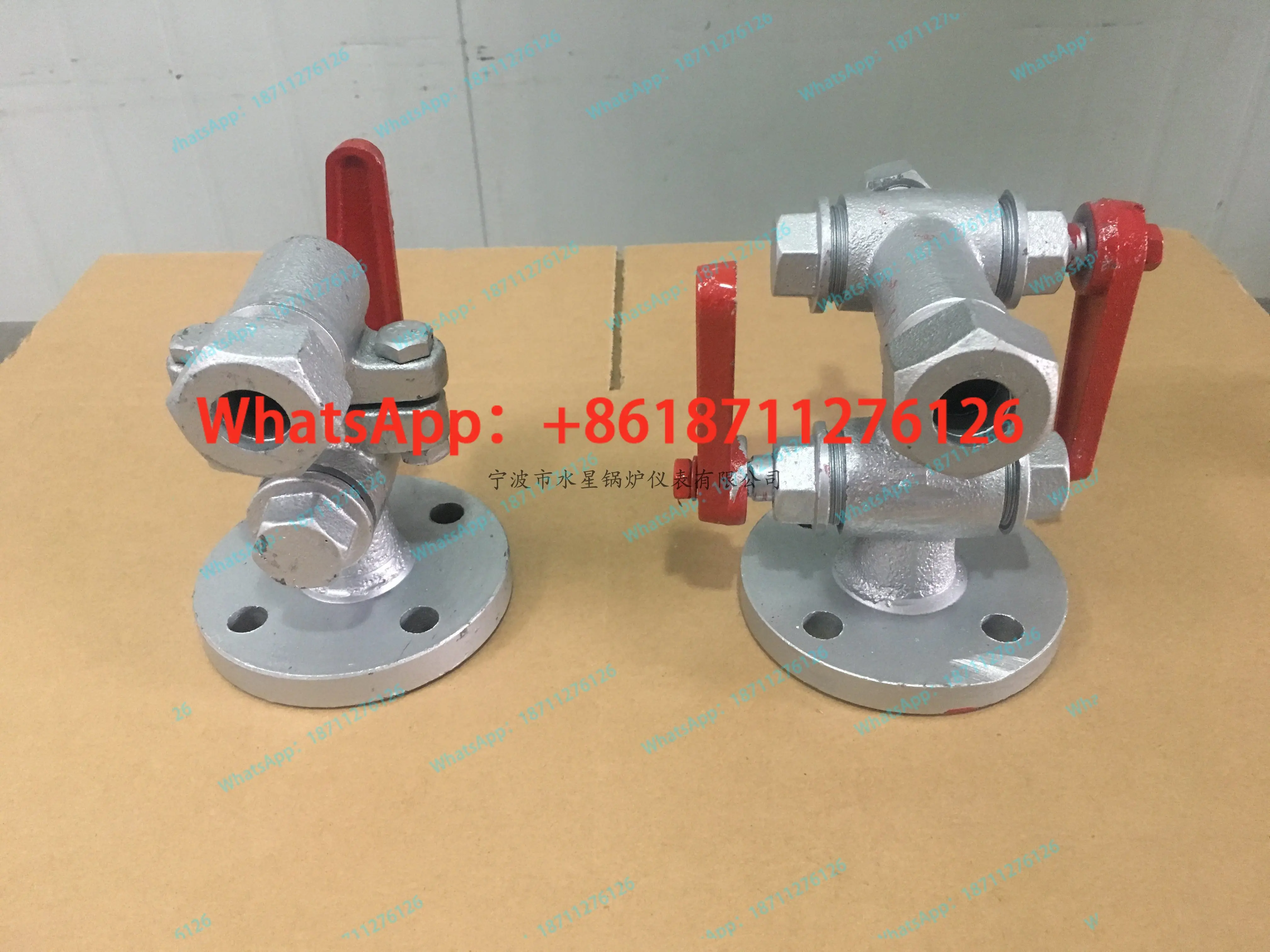 Original brand boiler water level gauge plug valve 2.5 flat two-color water level gauge Cocker DN25