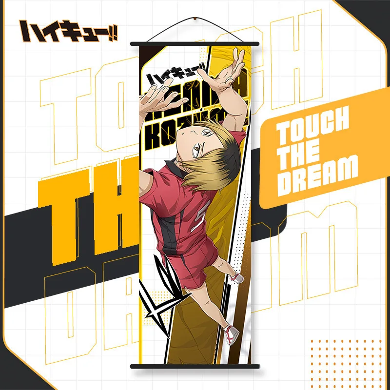 Haikyuu!! Poster Wall Long Hanging Ornament Cartoon Tobio Kageyama Hanging Painting Wallpaper Peripheral Support Holiday Gift