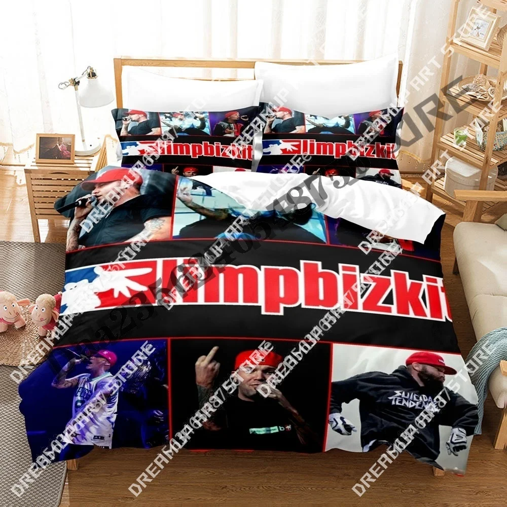 3D Print 2025 Limp Bizkit Bedding Set Single Twin Full Queen King Size Bed Set Adult Kid Bedroom Duvetcover Sets Anime Bed view 6