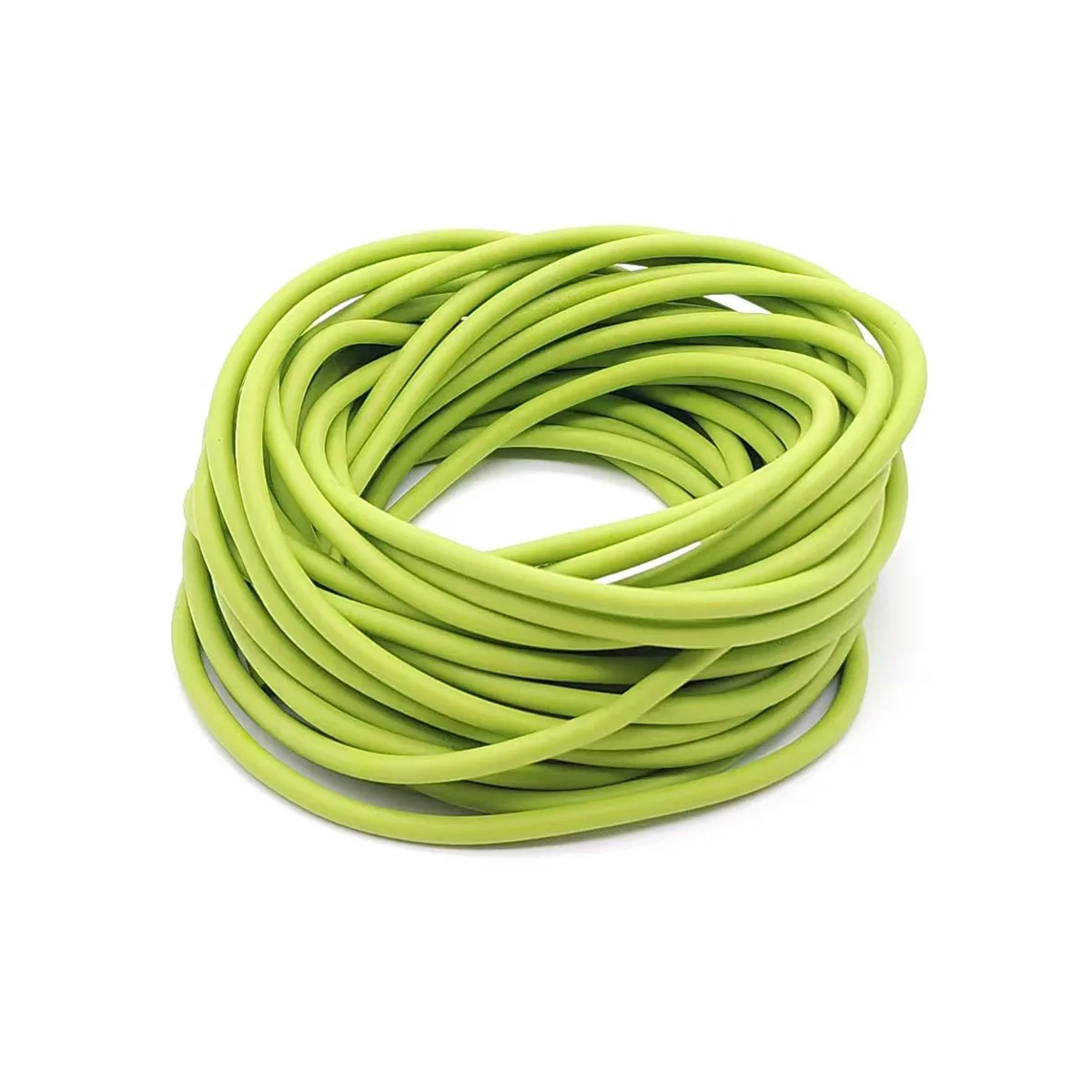 New 3m/6m/10m/20/50m Solid Core Pole Elastic Lightgreen Diameter 2.6mm Fishing Lines Latex Tube Retention Rope Fishing Tackles