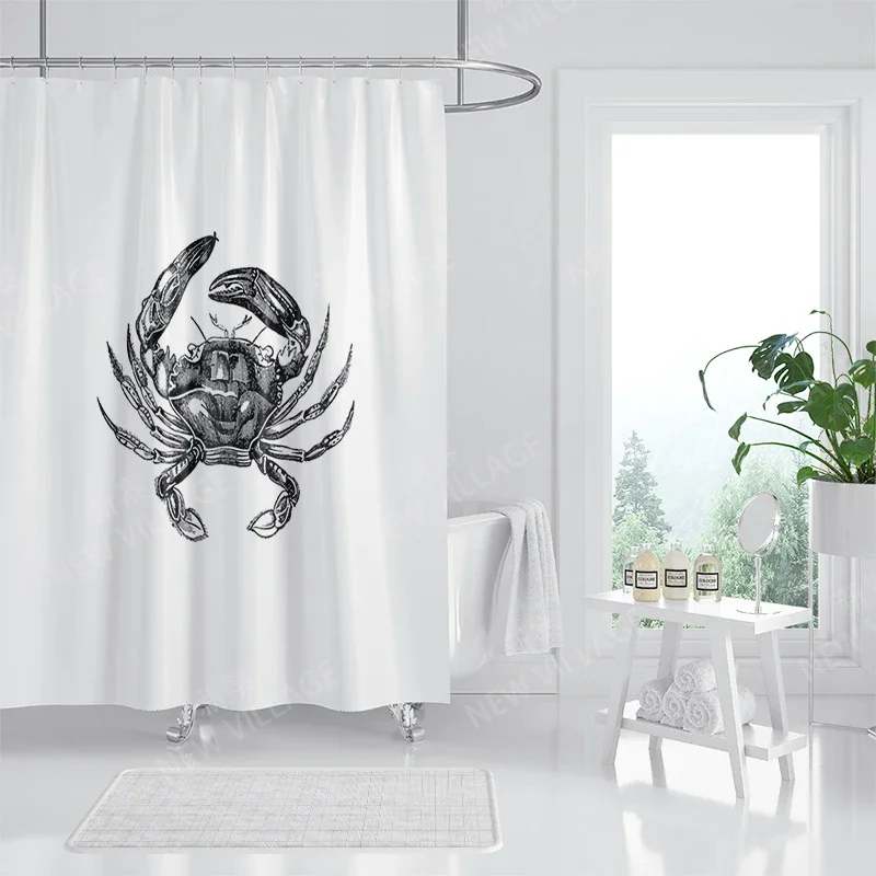 Waterproof fabric shower curtain Bathroom curtain accessories 180x200 Bath curtain for shower 240*200 nordic boho decor 240x200