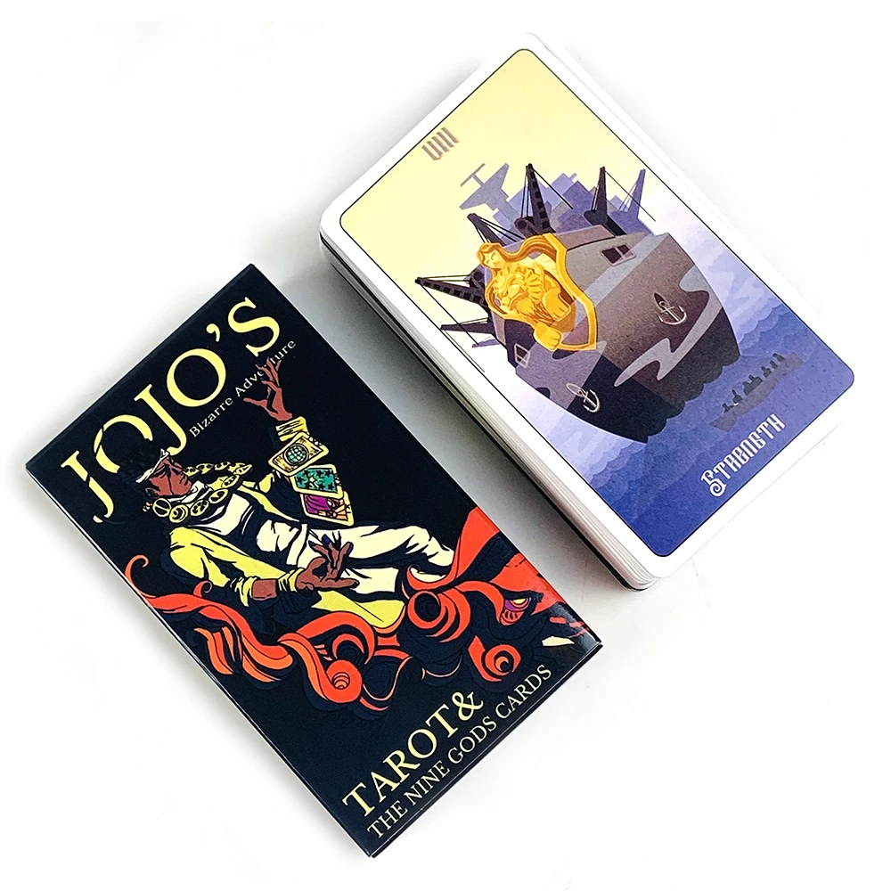 Anime JoJo Bizarre Adventure Tarot Cards Divination Deck English Versions Edition Oracle Board Playing Party Game