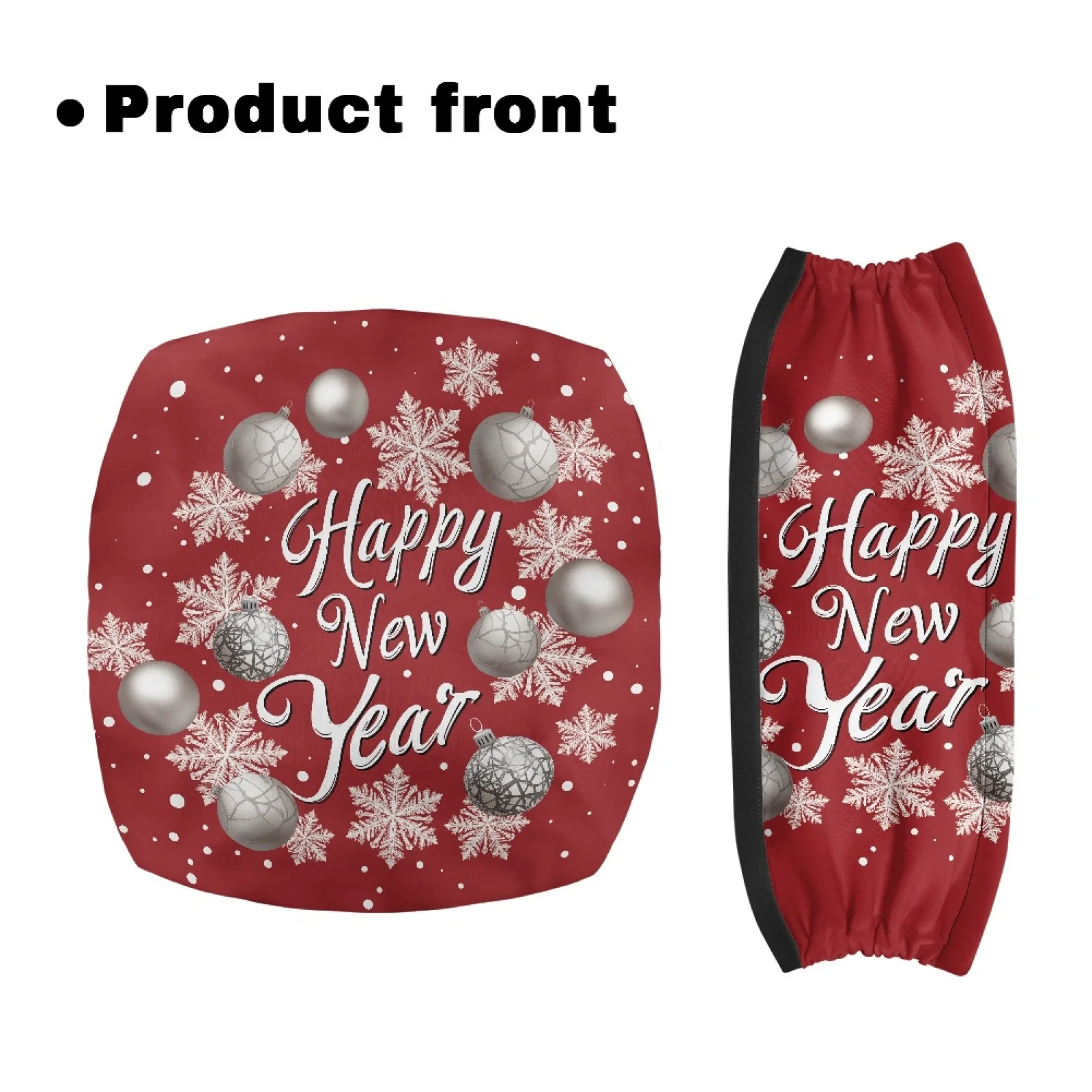 Coloranimal Protection Covers Protective Cover 2 Pieces Seat & Back Cover for Ladies for Outdoor Happy New Year