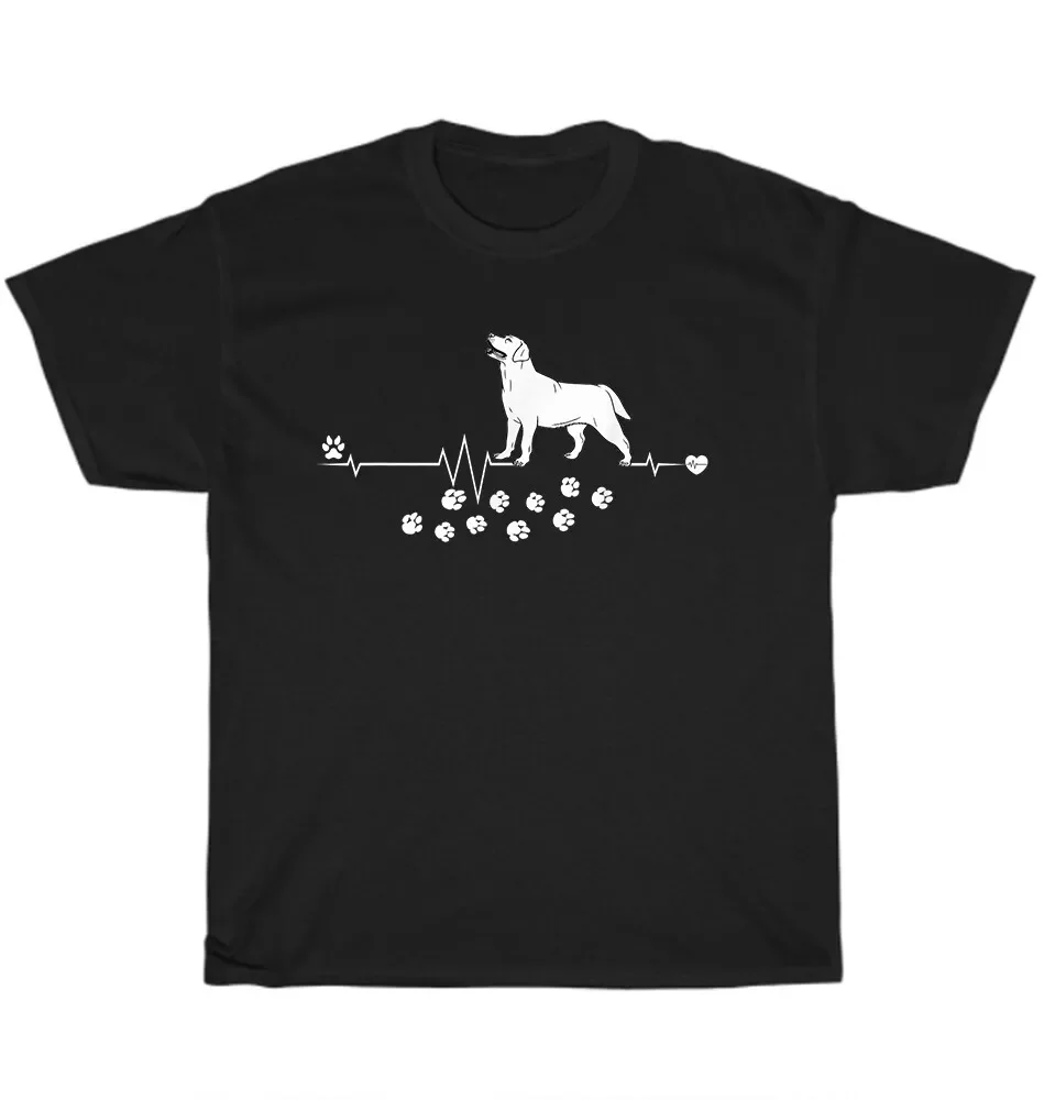 Camiseta de Labrador Retriever para hombre, camisa para amantes de las mascotas, latido del corazón, pulsos, S-5XL