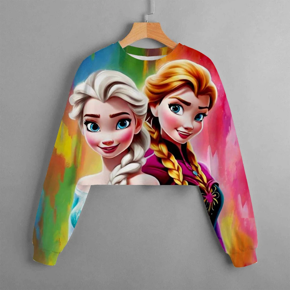 Frozen 2 Hoodies Elsa Princess Spring Autumn Girls Long Sleeves Sweatshirts Clothes Cartoon Casual Sport Hooded Tops 1-14 Years