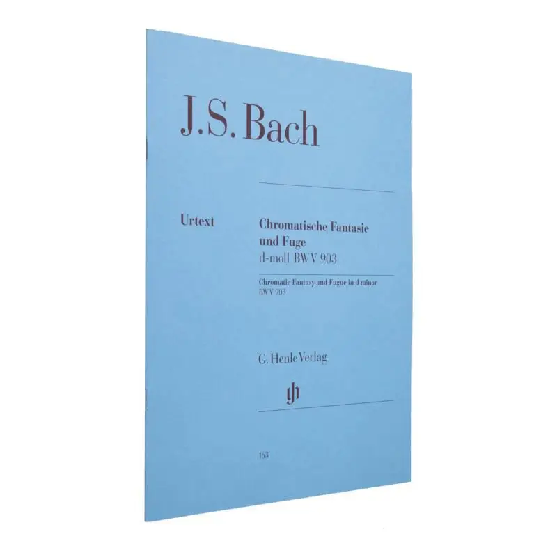 HN163 Bach Chromatic Fantasy And Fugue Dadelsen Georg Von G Henle Verlag 9790201801636 Book