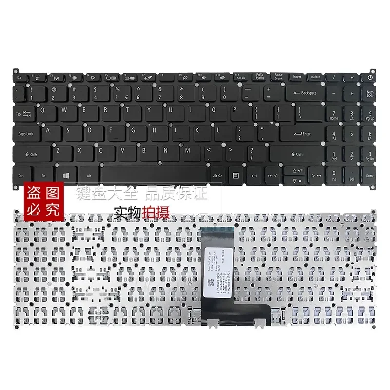 Keyboard for Acer A515-52G 53 54 55 56 43 44 45 N19P4 N19C1 N19H1 Laptop Replacement