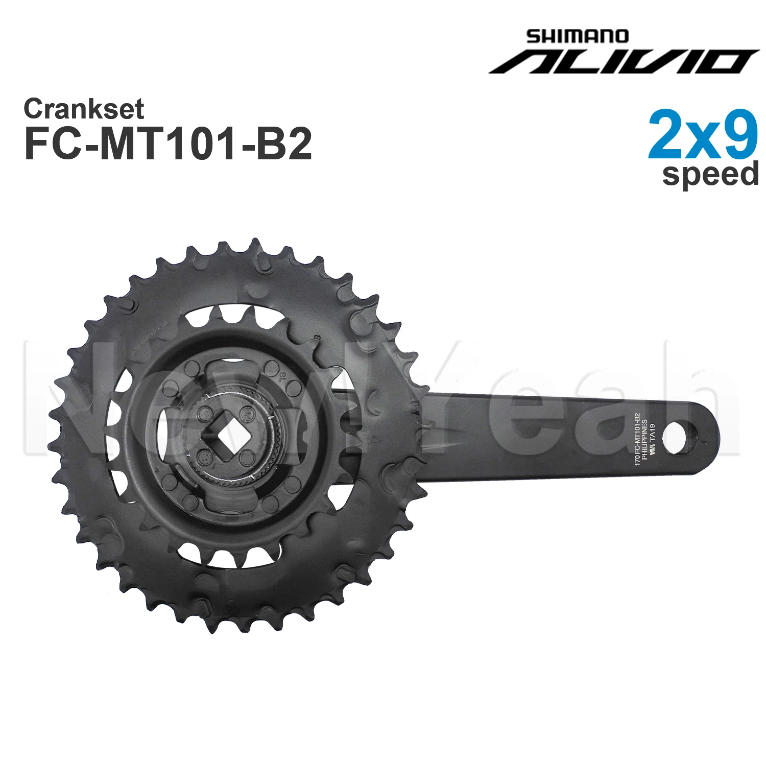 SHIMANO ALIVIO M3100 2x9 Speed Groupset include FC-MT101 Crankset and BB-UN100 BB-UN101 Bottom Bracket Original MTB Parts