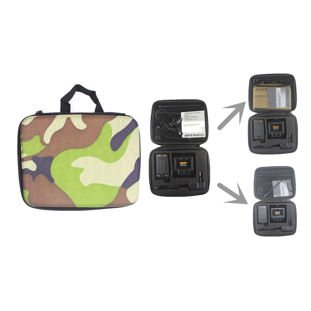 

Camouflage Hunting Bag For BAOFENG UV-5R UV-5RA DM-UV5R TYT TH-F8 Two Way Radio Carring Case Protective Handbag