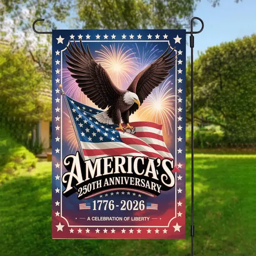 Years America Garden Flag House Yard Outdoor Decor Double S UUI GGX