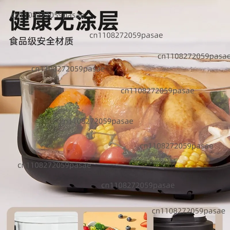 Home Air Fryer with Viewing Window: Compact, High-Capacity Borosilicate Glass Air Fryer and Oven Combo