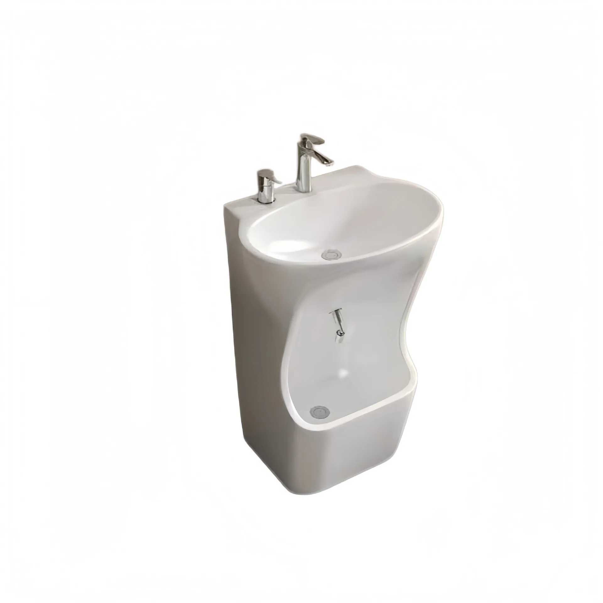 Indoor and outdoor hand and foot washing pool, washbasin, column basin, mop pool integrated and multi-purpose