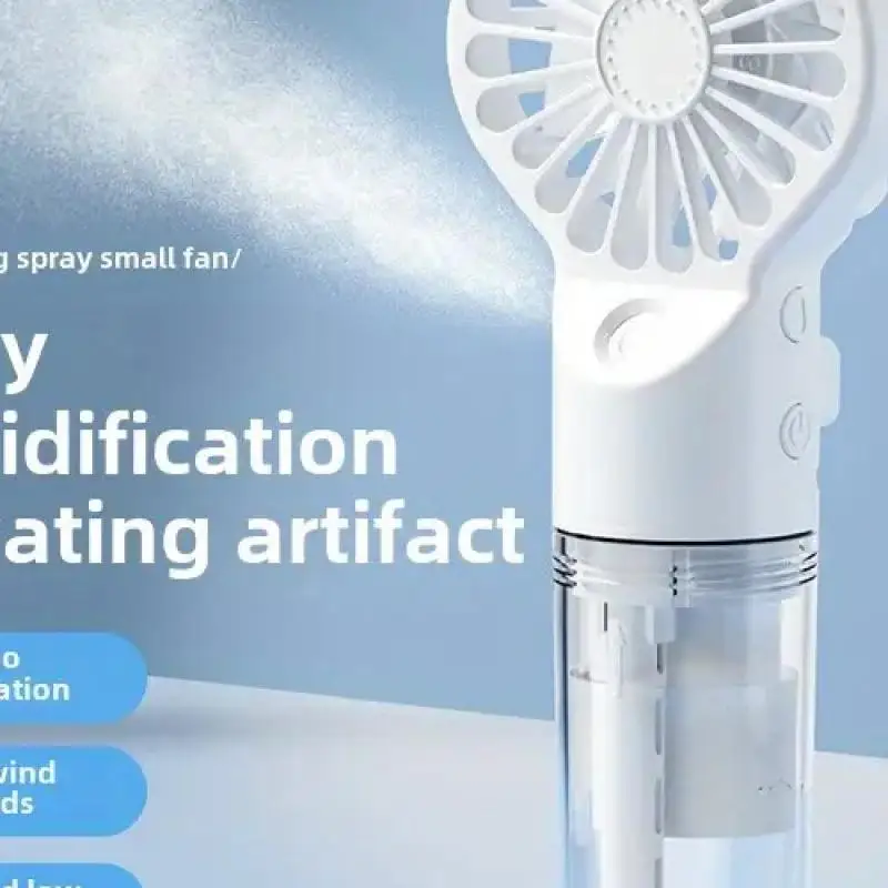 

800mAh USB Rechargeable Handheld Misting Fan, Portable Bladeless Cooling for Indoor & Outdoor Use