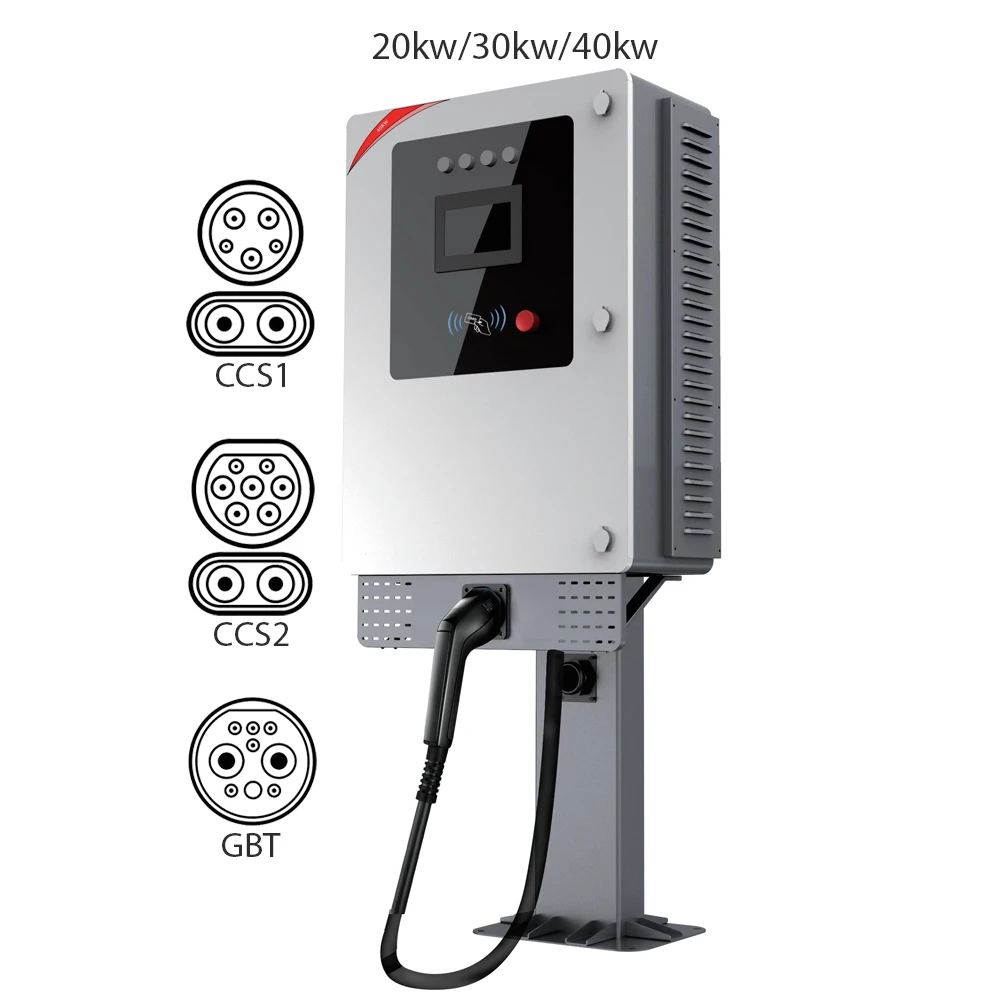 2025 New Condition 20KW to 40KW DC Charger EV GBT CCS2 Charging Station Wallbox Model with 5m Cable & GB Interface Standard