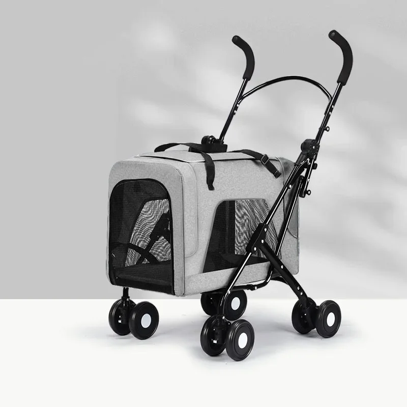 Luxury Removable Pet Stroller Travel 4 Wheel Dog Strollers Small Dogs Pet Stroller Dog Cart Carriage