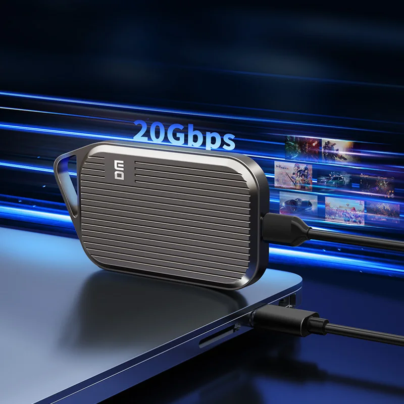 DM FS2000 USB3.2 GEN 2 External Potable Type C Solid State Drive Transfer Speed Upto 2000mb/s