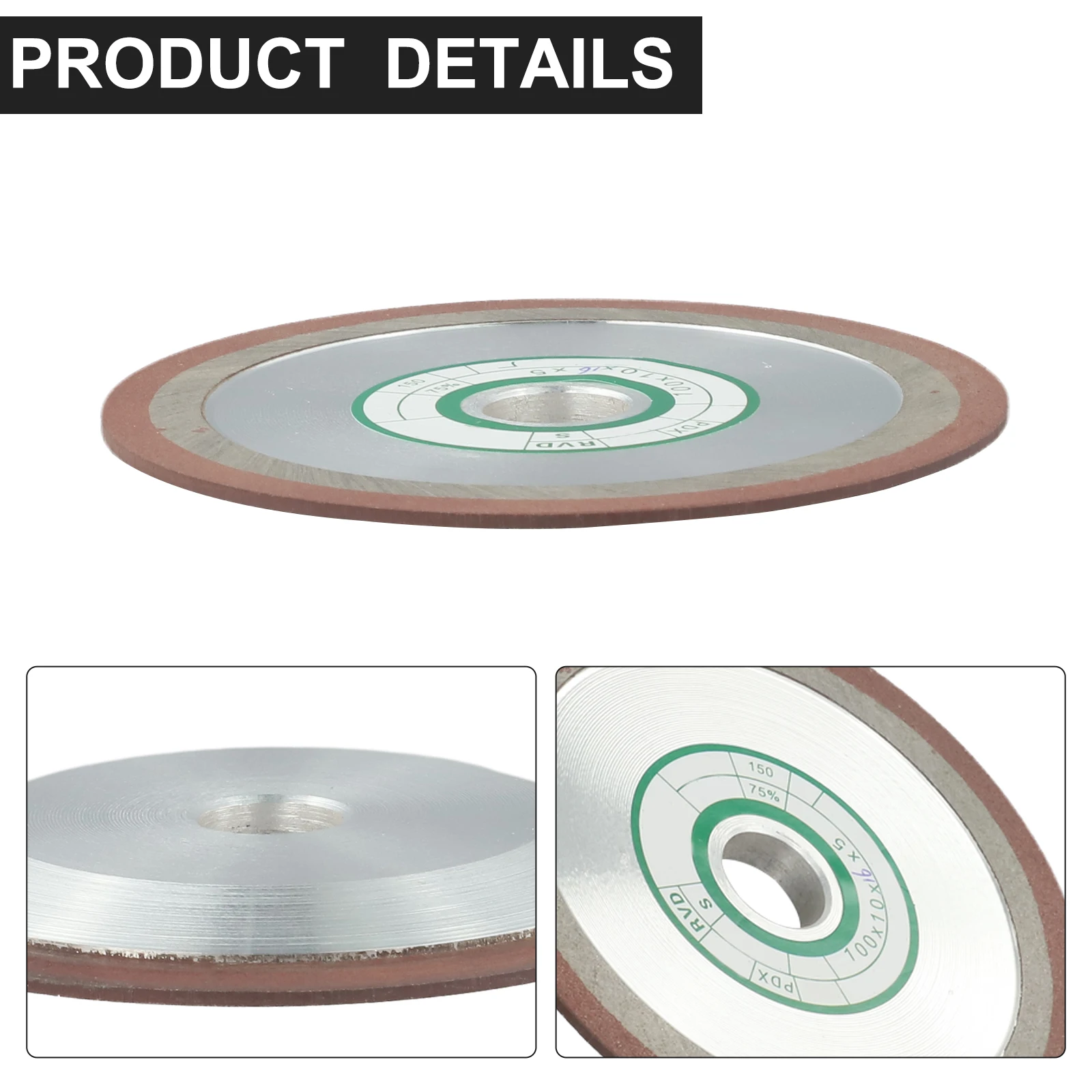 Resin Bonded Grinding Wheel 1 Piece 100mm for Metal and Carbide Optimized for High Efficiency Grinding and Polishing