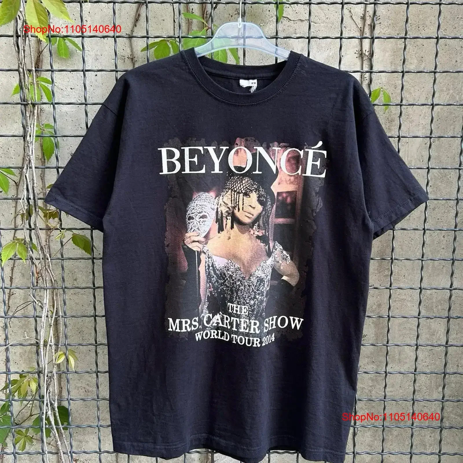 

Vintage 2014 Beyonce The Mrs Carter Show Tour T shirt Size M vintage Washed Top For Everyday Wear homme fashion Breathable