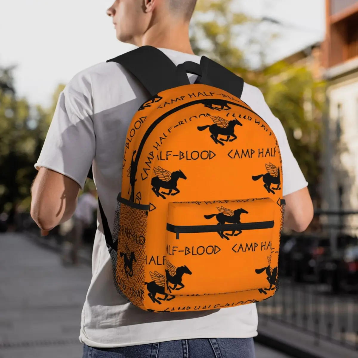 Camp Half-Blood - Percy Jackson Backpack Daypack Large Capacity Boys Girls BookBag School Bag Shoulder Bags for Men Women
