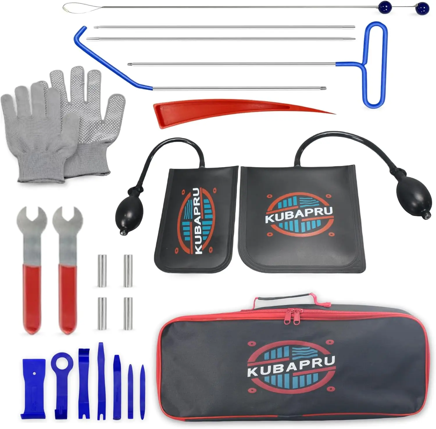 

Car Repair Tool kit, 22 Pieces, Stainless Steel Tools, Multifunctional Tools Set, Air Wedge