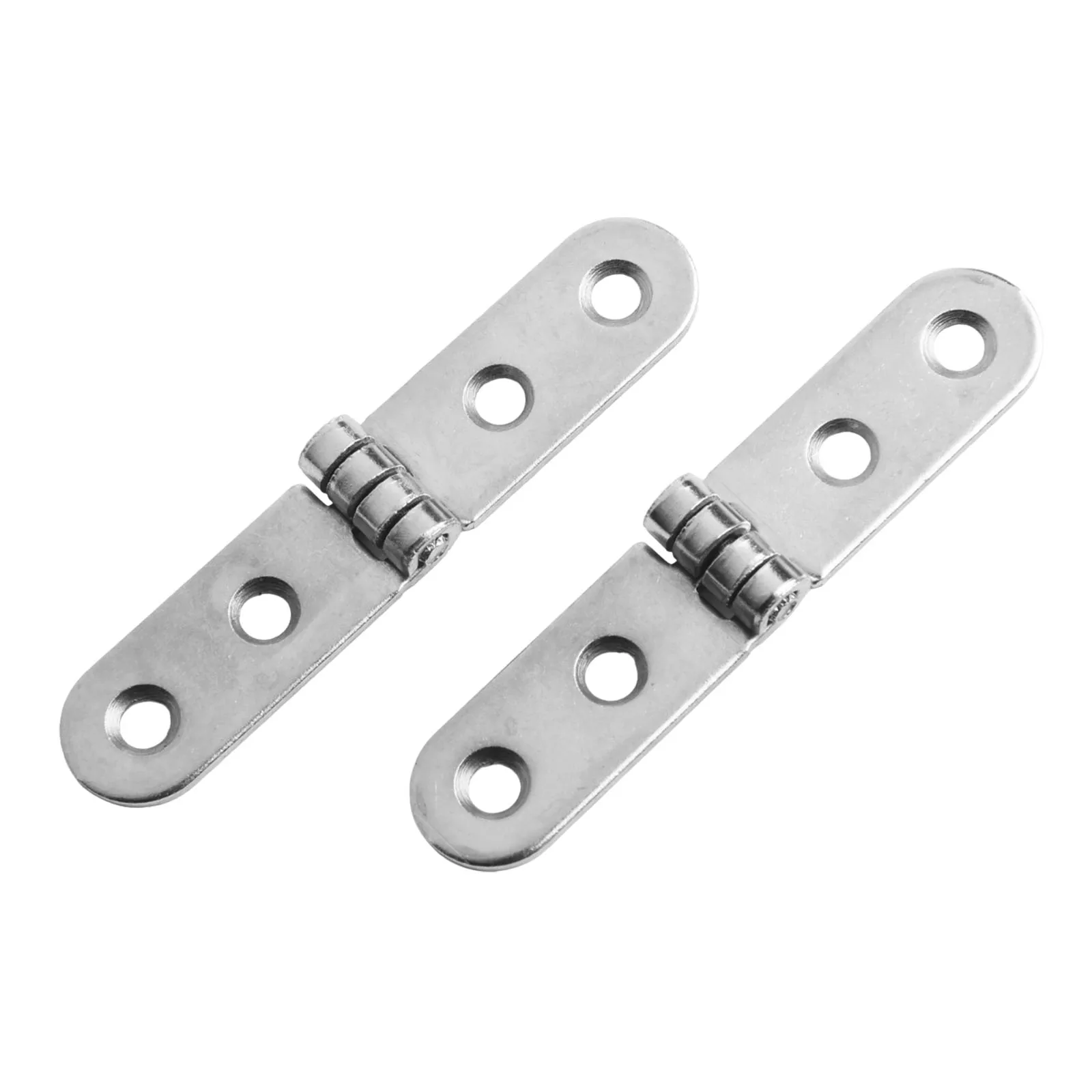 2Pcs 180 Degree Foldable Hinge Flap Screw-On Hinges For Sewing Machine Cabinet Round Corner Buffer Hinge Furniture Hardware Iron