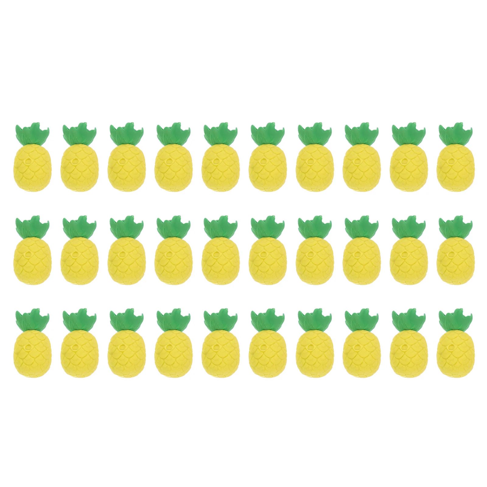 30 Pcs Pineapple Eraser Mini Erasers for School Bulk Kids Toys Adorable Fruit Shaped Vivid Modeling Child