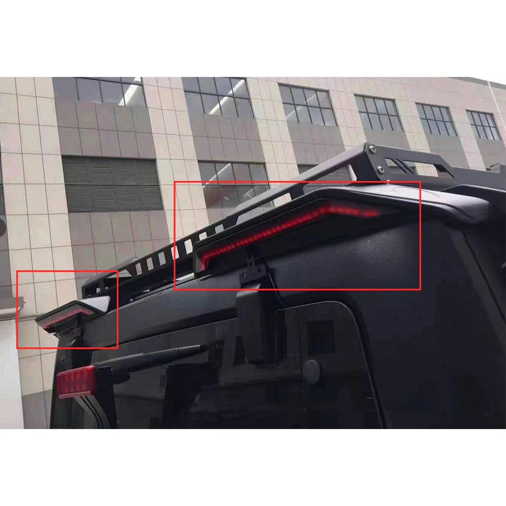 Rear Spoile For Jeep Wrangler JL Manufacture Accessories Spoiler With Light LED Brake Light