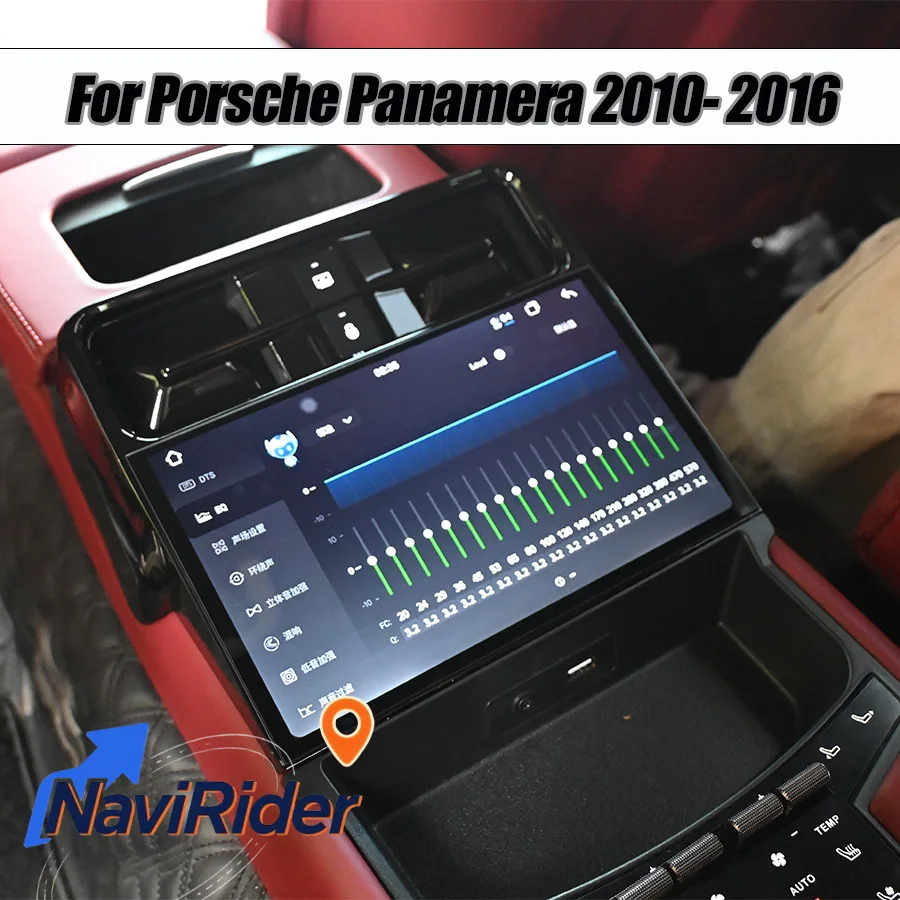 9'' Rear Air Conditioning 2K Touch Screen For Porsche Panamera 2010- 2016 Multimedia Carplay Android Auto HeadUnit GPS Bluetooth