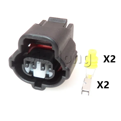 Imagen 2 del producto 1 Juego de accesorios de montaje de CA de 2 vías 7283-7929 Motor de chorro de agua para coche toma de Cable eléctrico 90980-11025 enchufe sellado automático