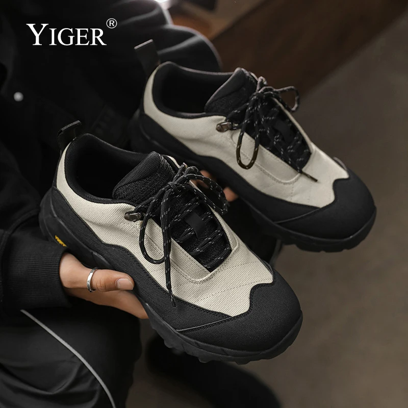 

YIGER Men's Outdoor Hiking Sports shoes Breathable board shoes Climbing shoes 2023 Comfortable casual new Couple style non-slip