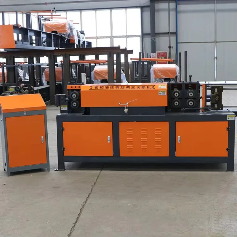 Large Flow Hydraulic CNC Rebar Straight Cut Machine Smooth Cutting Ribbed Round Steel Bar