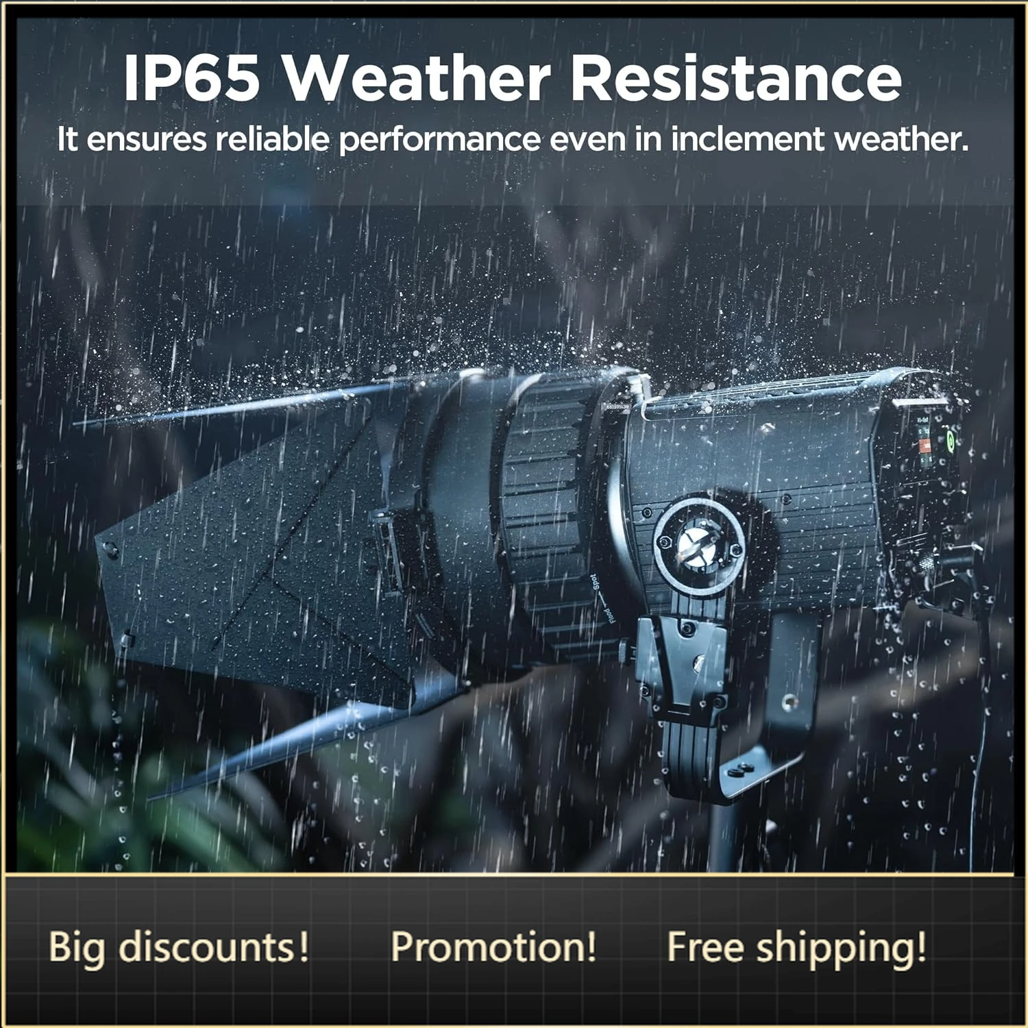 

Bestseller Bestseller Storm 80c RGB LED Video Light - 80W Full-Color Point Source Fixture, 20,185 Lux @1m, 1800K-20,000K