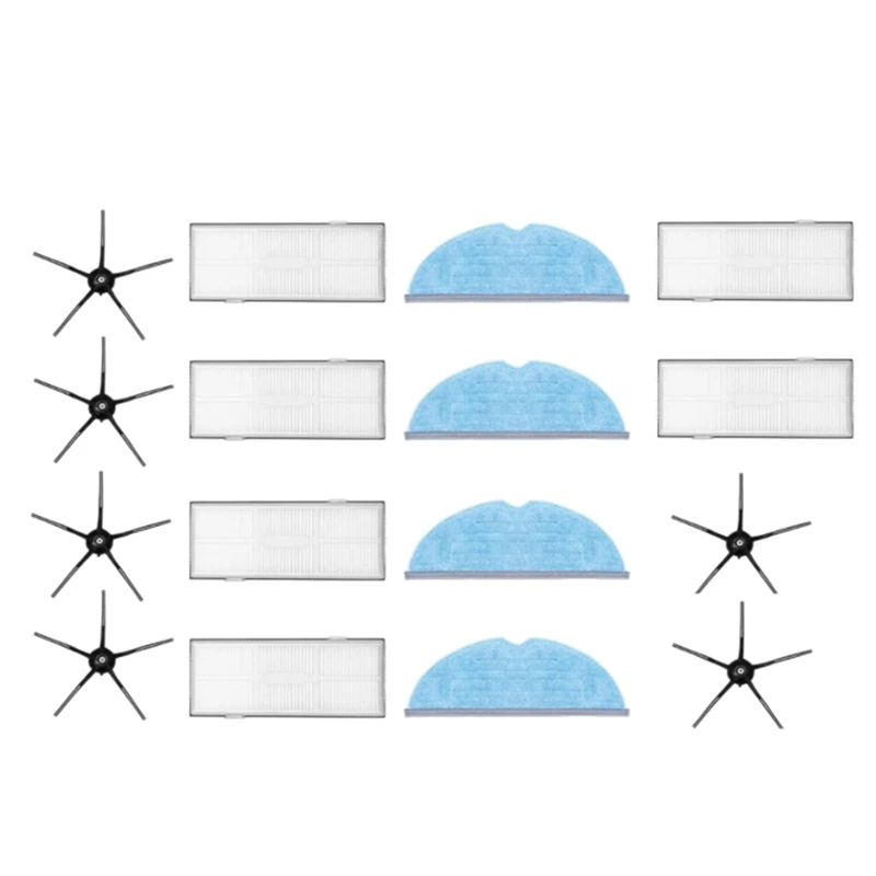 مجموعة ملحقات بديلة لمكنسة كهربائية ، متوافقة مع شومى روبوروك S7 ، T7 ، T7 Plus ، 16 فضفاض