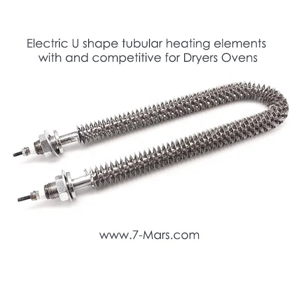 Stainless Steel I/U/W Shape High-Accuracy Electrical Dry Heat Resistance Air Duct Strip Finned Tubular Heaters Custom Voltage