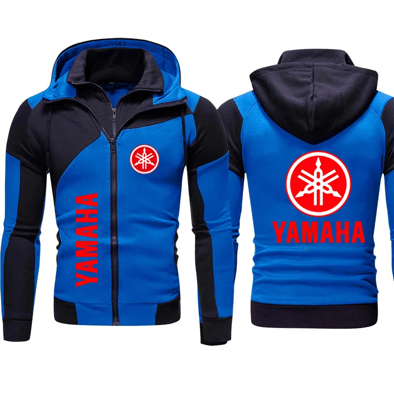 Men Yamaha Hoodie Red Zipper Hooded Sweatshirt Casual Pullover Harajuku Streetwear Motorcycle Racing Jacket Yamaha Men Clothing