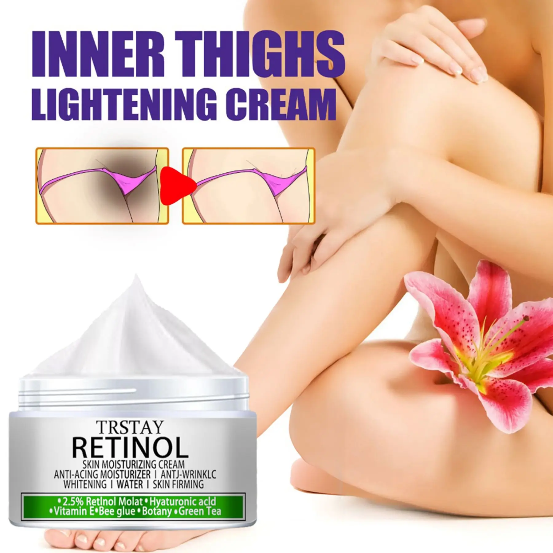 Whitening Cream Geslachtsdelen Whitening Bleken Gezicht Lichaam Lichter Crème Onderarm Oksel Whitening Cream Benen Knieën