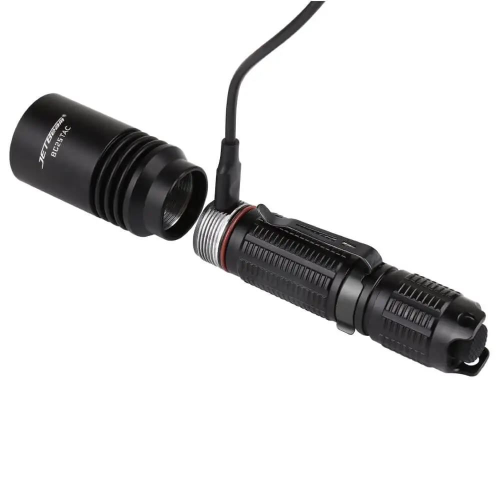 Jetbeam-Lampe de poche aste pour l'extérieur, BC25 TAC, 1100 lumens