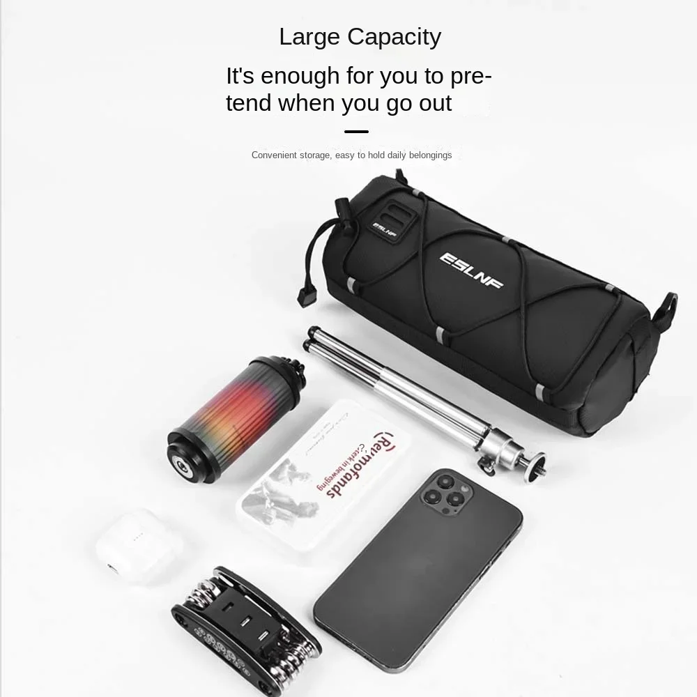 Bike Front Bag Large Capacity Storage Outside Waterproof Multifunction Riding Bag Mountain Bike Front Bag Bike Accessorie