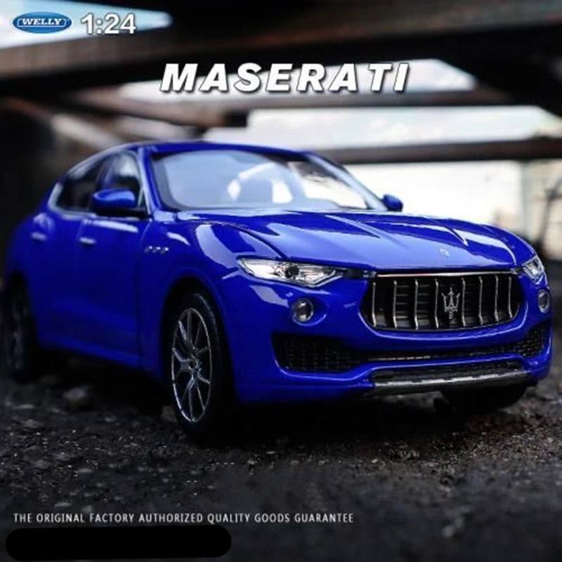 

WELLY 1:24 Maserati Levante SUV Alloy Sports Car Model Diecast Metal Car Vehicles Model Simulation Collection Childrens Toy Gift