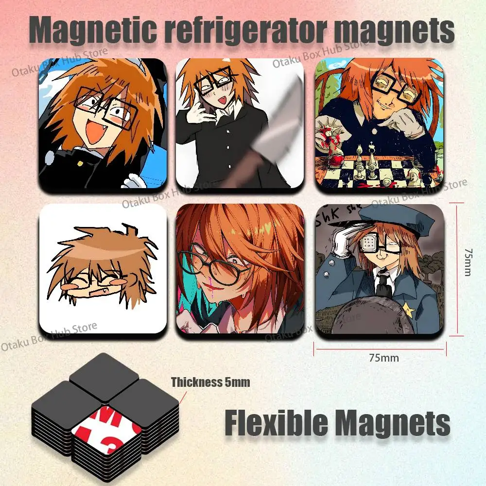 

Ranfren Anime Game Cute Cartoon Anime Refrigerator Magnets Soft Magnetic Heat Transfer Refrigerator Magnets Gift