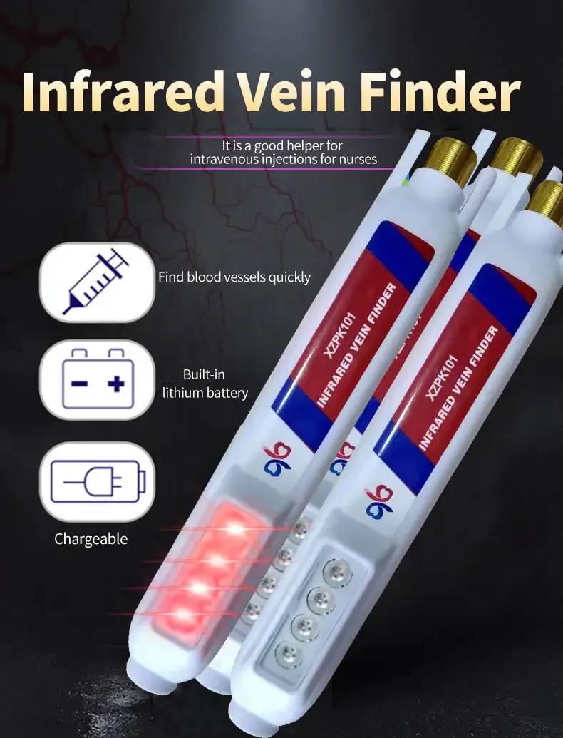 Infrared Vein finder Viewer, Portable Medical Transilluminator Vein Locator Detector