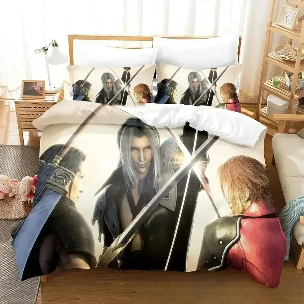 

Final Fantasy Bedding Set 3D Printed Suitable for Bedroom Duvet Cover Set With Pillowcases Kids Home Textile