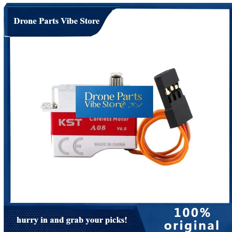 

Drone Parts 1pcs New Original KST A08 V6.0 HV Coreless Metal Gear Servo, 3.2kg.cm 0.09s High Precision For Glider DLG F3K F5D