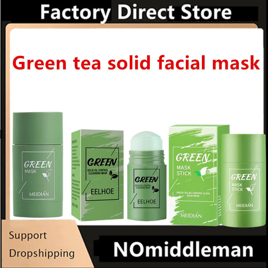 Nieuwe Groene Thee Effen Reinigingsmasker Verdrijven Acne Smet Mark Verwijderen Mee-eter Acne Uitsmeren Modder Film Hydraterende Masker