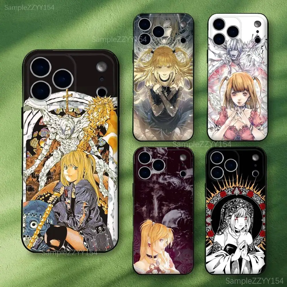 Misa D-Death Note – coque de téléphone en silicone souple, résistante aux chocs, pour 15,16,17,13,14,11,12,Pro,Max,Plus,E,Air,Mini