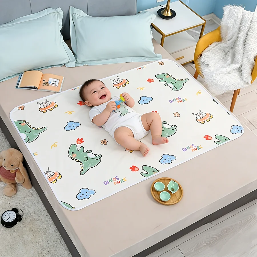 Цельный детский коврик для подгузников, водонепроницаемый моющийся маленький/кроватный коврик для кормления, менструальный матрас, менструальный коврик, подушка для мочи
