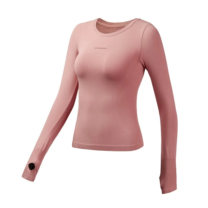 XIZOU Koszulki do jogi z długim rękawem Top sportowy Fitness Joga Top Gym Top Odzież sportowa dla kobiet Gym Femme Jersey Mujer Running T Shirt