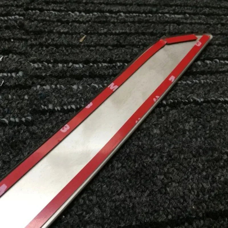 Stainless Rear Trunk Tail Door Edge Trims Tailgate Protector Strip Car Decorate Accessories For Ford Edge 2015 2016 2017